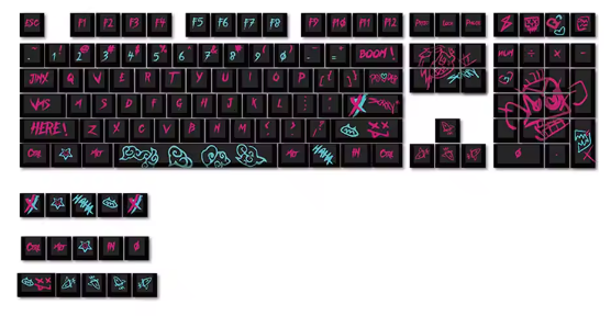 Teclas personalizadas para teclado mecânico completo (JINX ARCANE)